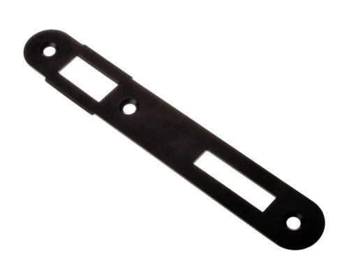 Doraz pro branku pro úzký zámek, pro rozteč 90 mm, černá barva, pravý i levý